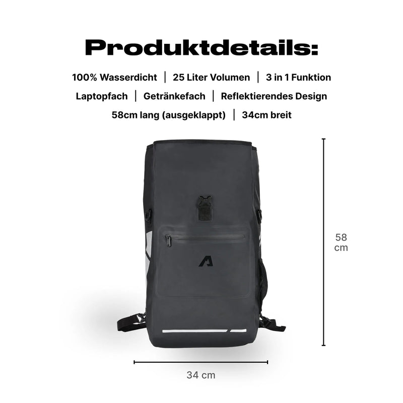 Alpensattel 3 in 1 Fahrradtasche - Alpensattel.de