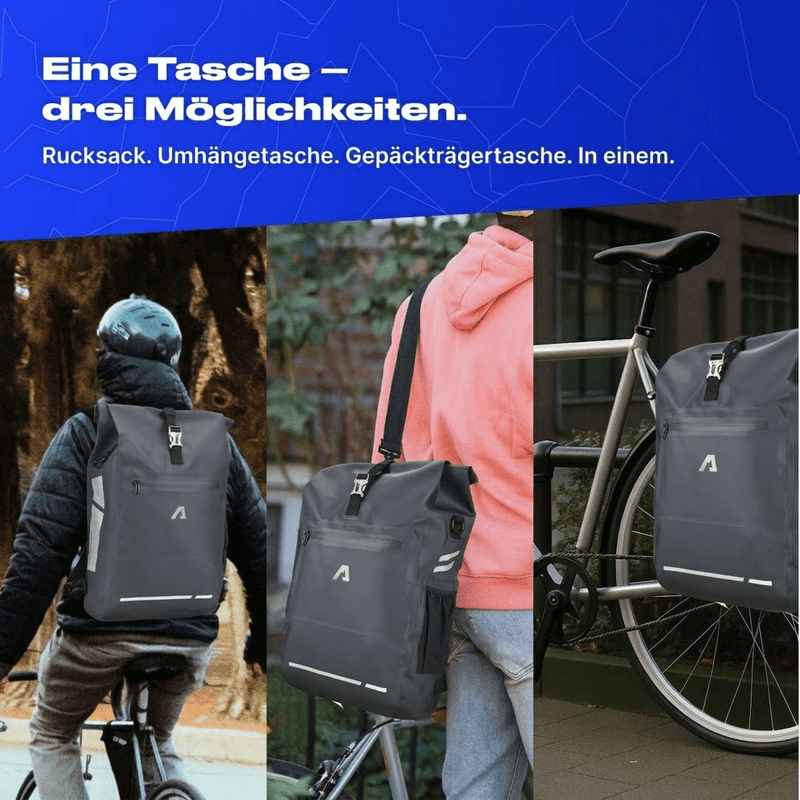 Alpensattel 3 in 1 Fahrradtasche - Alpensattel.de
