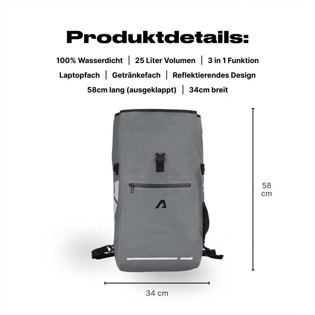 Alpensattel 3 in 1 Fahrradtasche - Alpensattel.de