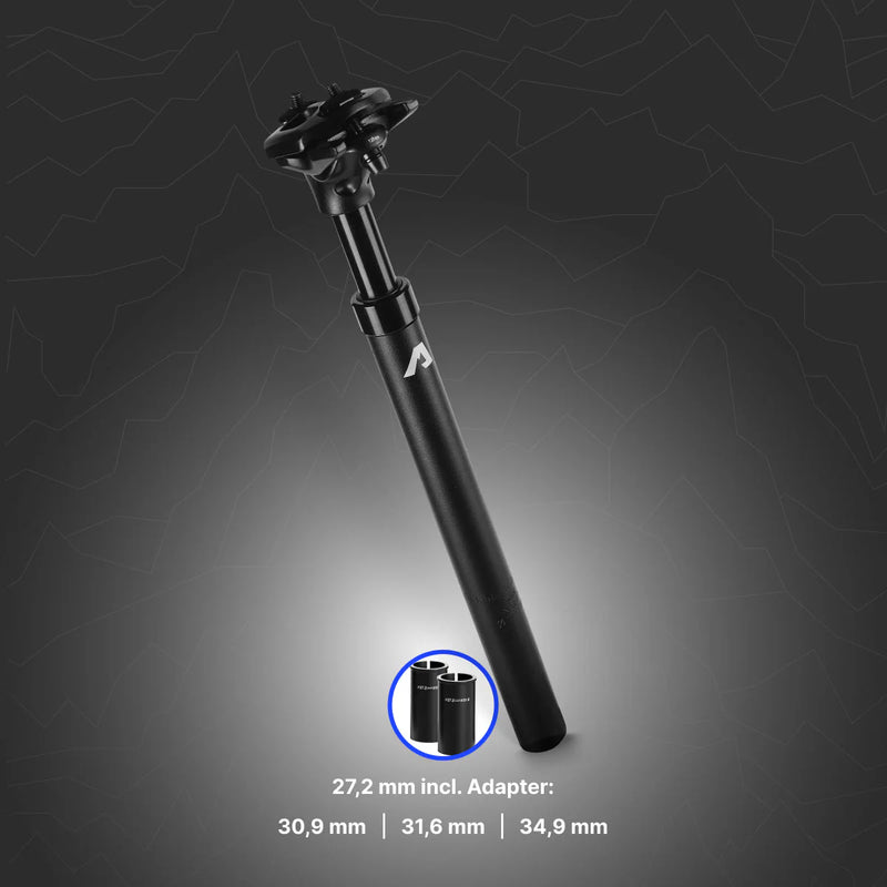 Alpensattel gefederte Sattelstütze – Prime Sale Bundle L