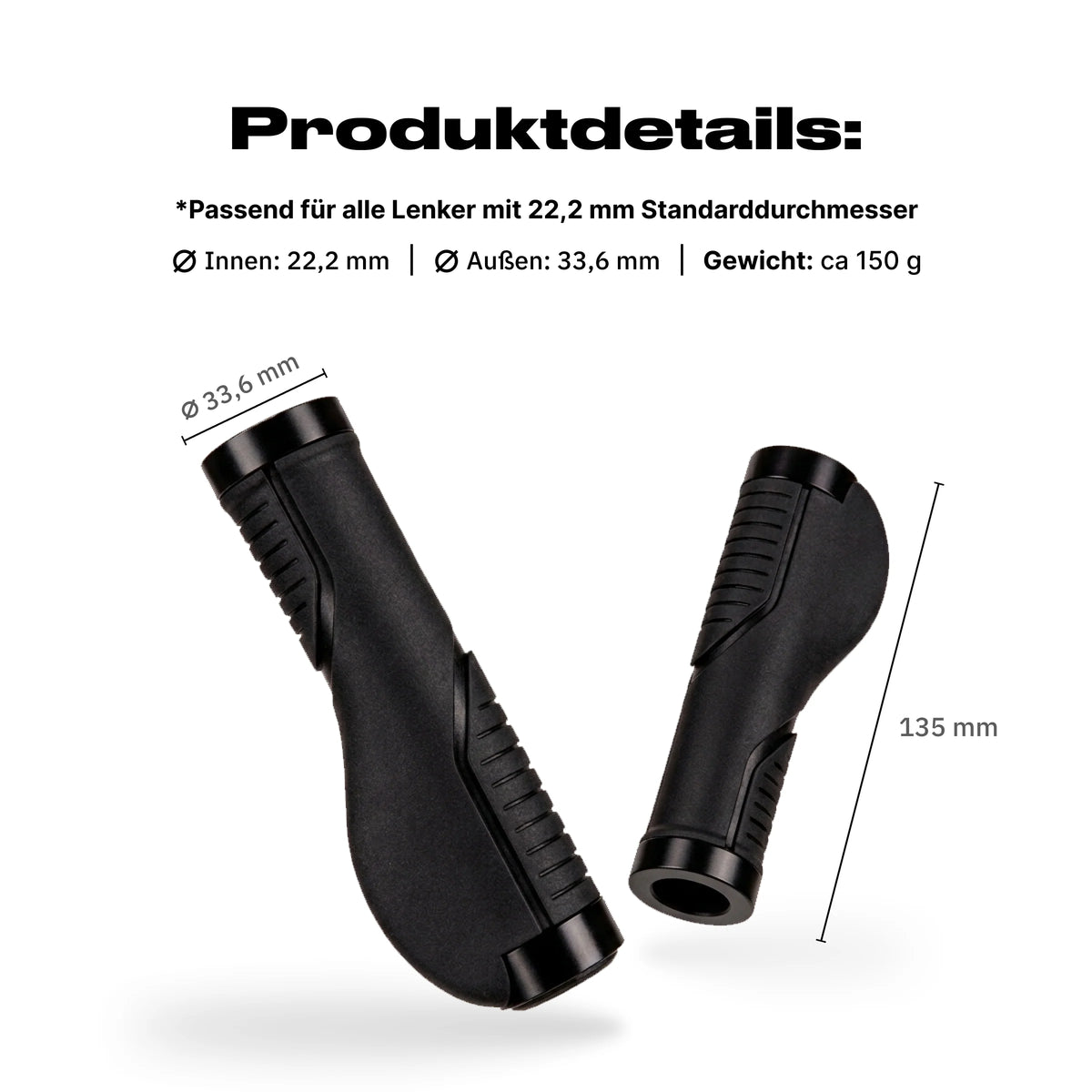 Alpensattel SoftGrip Fahrradgriffe – Prime Zubehör Bundle L