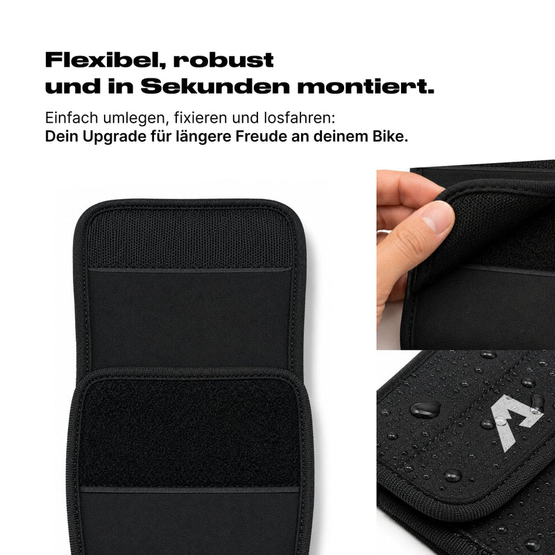Alpensattel Rahmen und Pedal Transportschutz