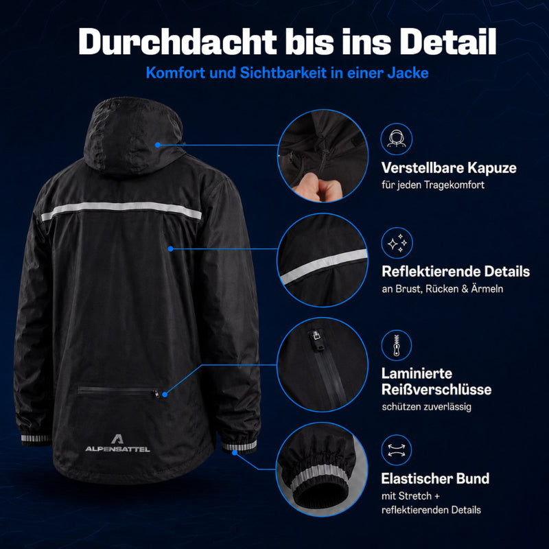 Alpensattel Rainshield - Vandtæt regnjakke