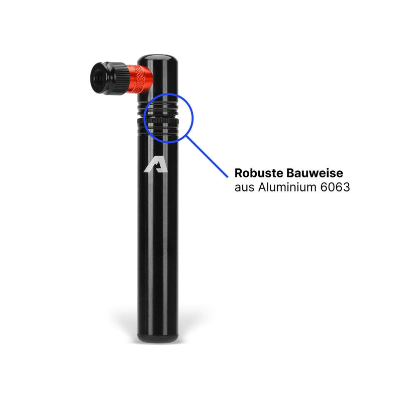 Fahrrad Mini-Pumpe - Alpensattel.de